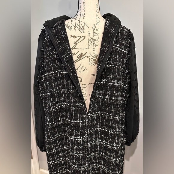 Shein Curve Bouclé Pinny Style Dress - Black, Size 2XL 🖤🖤 - Picture 7 of 12